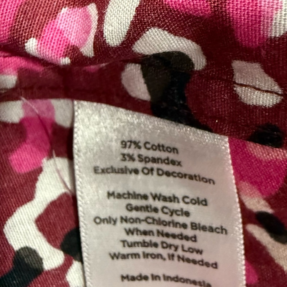 NWT Talbots Pink Patterned Button-Down Blouse NWT - image 6